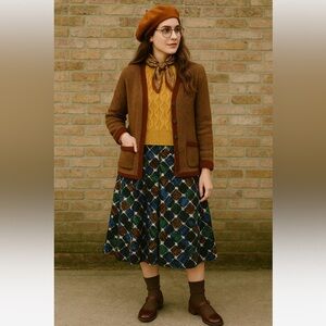 TRISISTO FEMME | Rayon MIDI Bell Lined Skirt